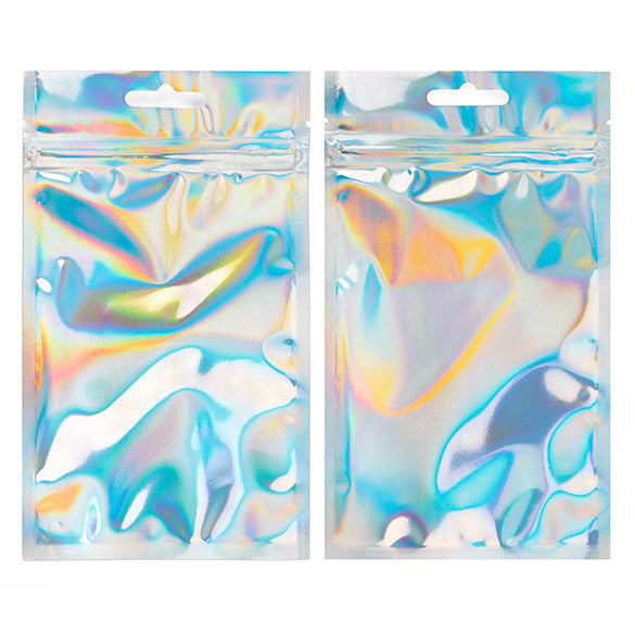 Grip Seal Bags Holographic/Transparent 10,2x15,2cm (25 Pieces) [HZBB46CH]