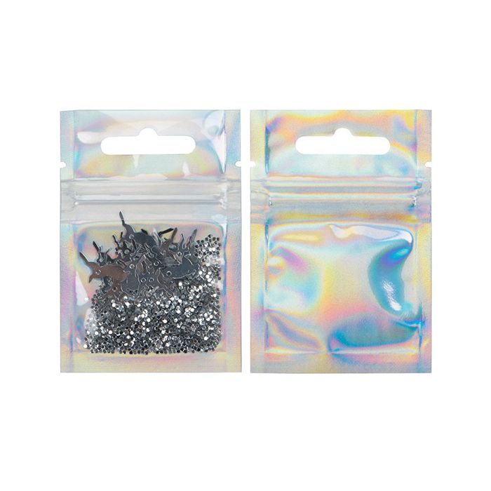 Grip Seal Bags Holographic/Transparent 5,1x5,1cm (25 Pieces) [HZBB9CH]