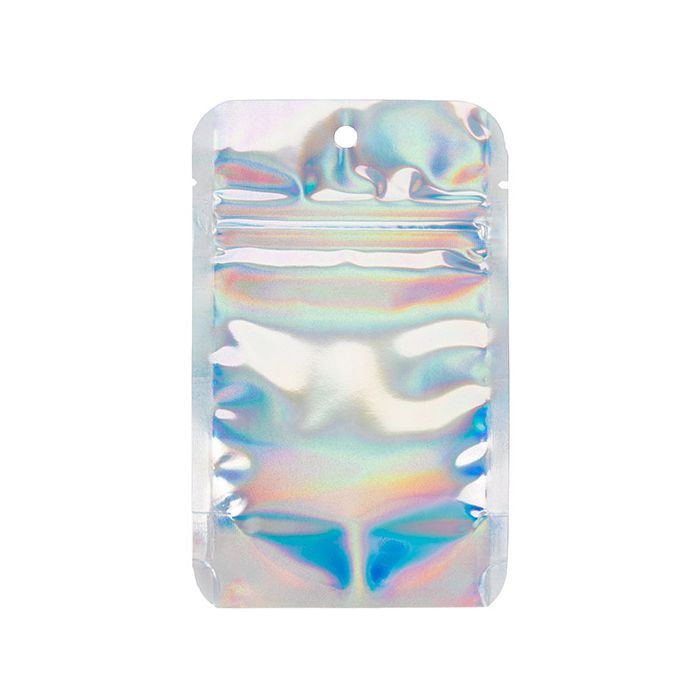 Stand Up Pouches Iridescent/Holographic 7,9x5,1x13cm With Hanghole (25 Pieces) [ZBGH1]