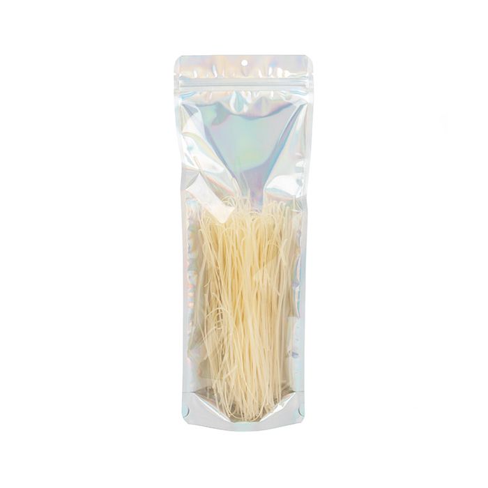 Stand Up Pouches Transparent/Iridescent/Holographic 14x6x38,1cm With Hanghole (25 Pieces) [ZBGH2NC]