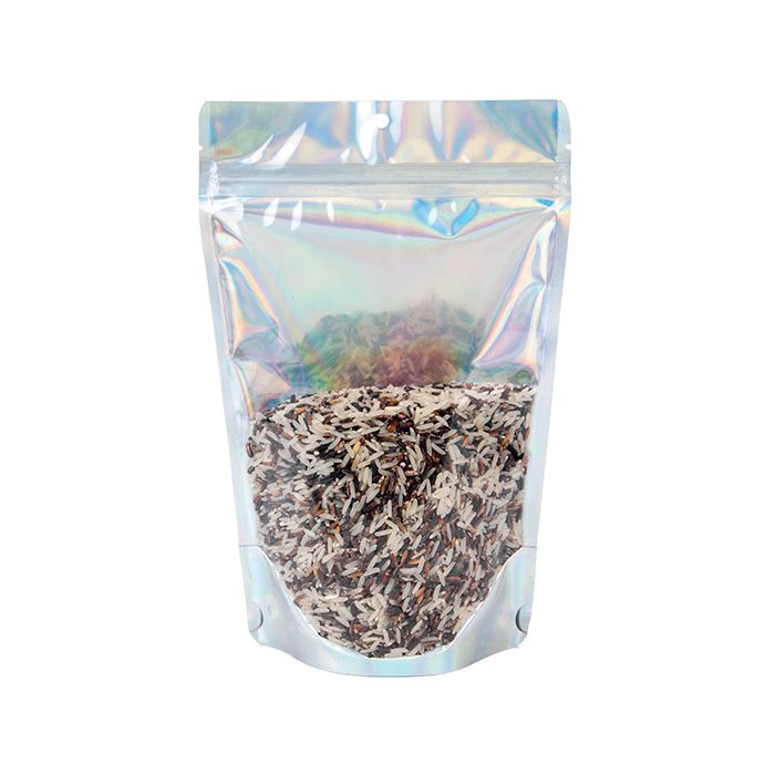 Stand Up Pouches Transparent/holographic 14,9x8,9x23,2cm With Hanghole (25 Pieces) [ZBGH7C]
