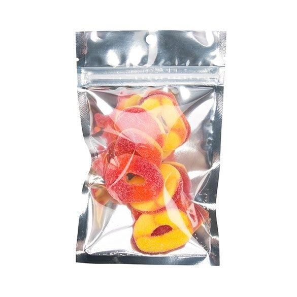 Grip Seal Bags Transparent/Silver 9.2x12.7cm (100 pieces) [HZB4S]