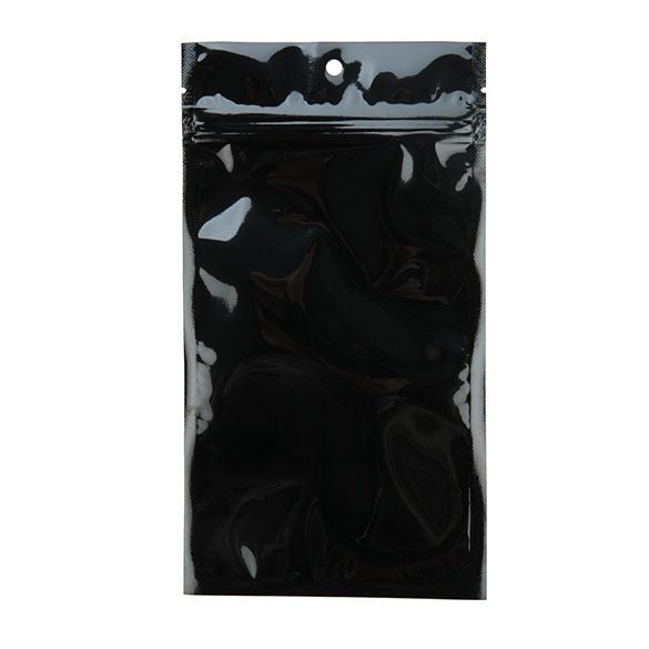Grip Seal Bags Transparent/Black 10.2x16.5cm (100 pieces) [HZB5CB]