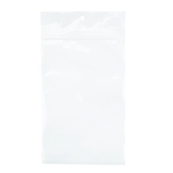 Grip Seal Bags Transparent/White 10.2x16.5cm (100 pieces) [HZB5CW]