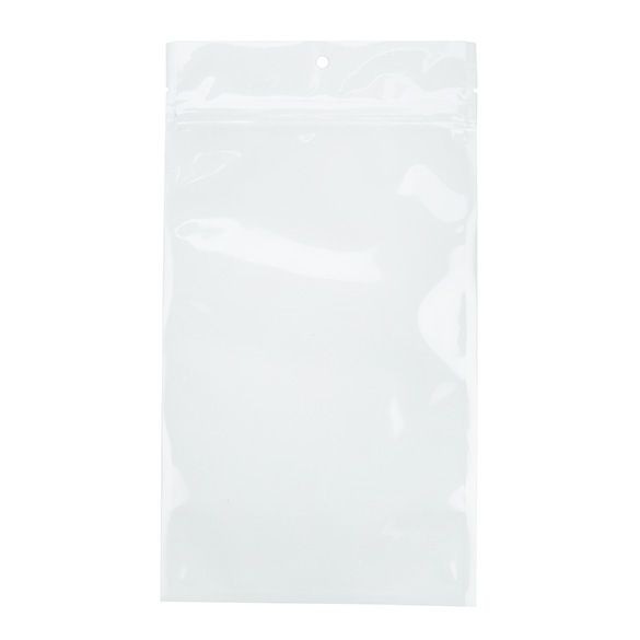 Grip Seal Bags Transparent/White 12.7x20.8cm (100 pieces) [HZB6CW]