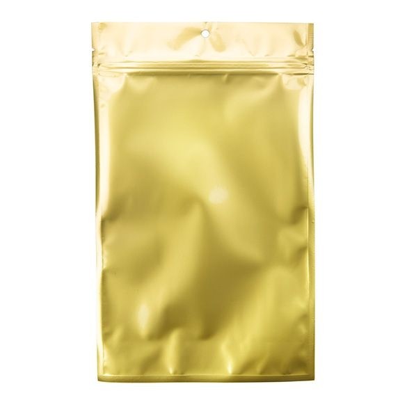 Grip Seal Bags Transparent/Gold 15.2x23.5cm (100 pieces) [HZB7CG]