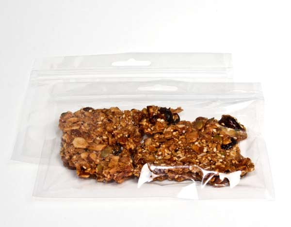 Grip Seal Bags with Euroslot 22.9x10.2cm laminated (100 pieces) [HZB94]