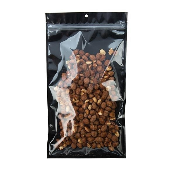 Grip Seal Bags Transparent/Black 17.8x30.5cm (100 pieces) [HZB8CB]