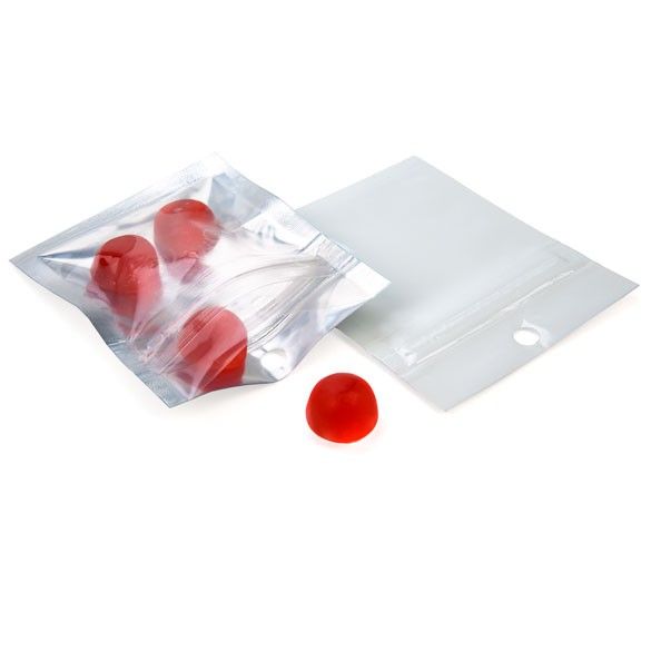 Grip Seal Bags Transparent/White 5x5cm (100 pieces) [HZBB9CW]
