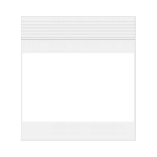 Grip Seal Bags with Write-on-Panel 12.5x12.5cm PE 50 micron