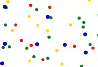 Printed Bags Coloured Dots 12.7x7.6x29.2cm with side gusset (100 pieces) [G5MD1]