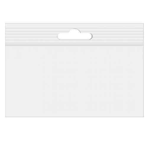 Grip Seal Bags with Euroslot 15x10 Crystal Clear PP 50 micron