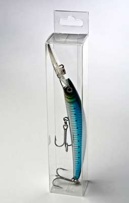 Plastic Gift Boxes 3.8x3.2x17.8cm with Hanger part (25 pieces) [HFB222]