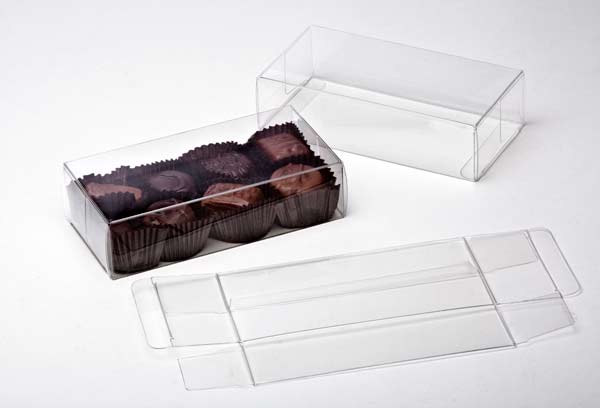 Plastic Gift Boxes for Chocolates 7x3.7x14cm Food Safe (25 pieces) [FPB230]