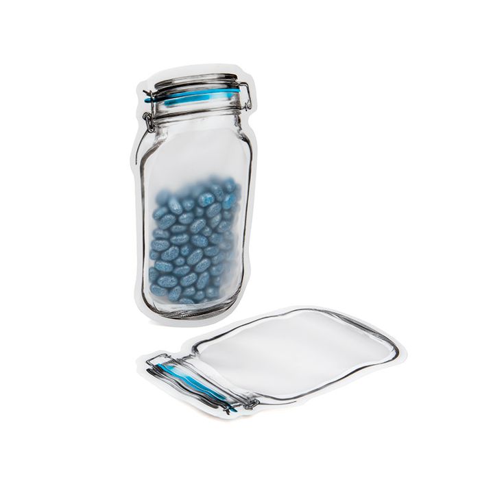 Stand Up Pouch Clamp Lid Jar 11,9x5,7x19,7cm (25 Pieces) [JARMD]