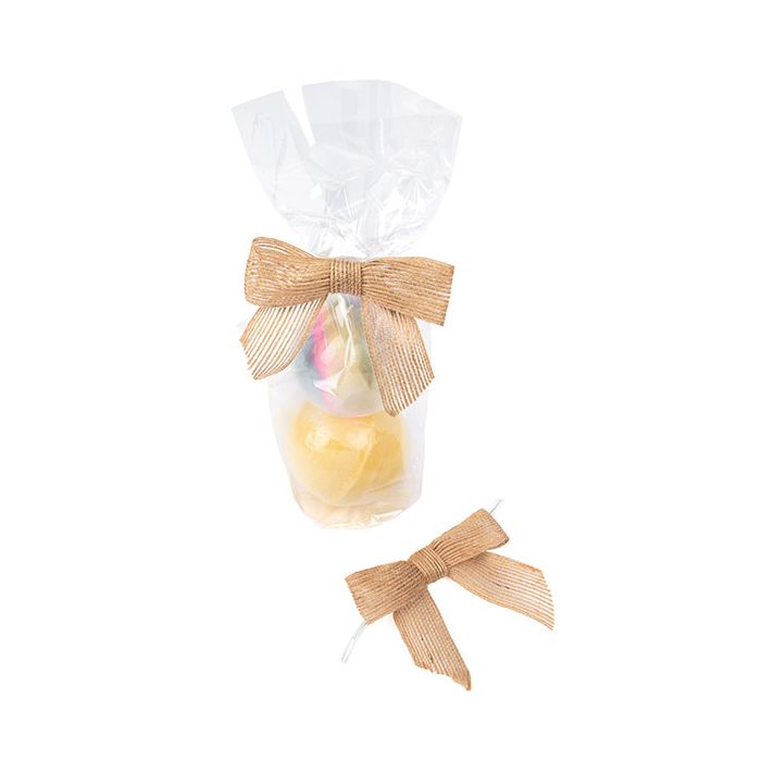 Bows Pre-tied Natural Jute 8,9 cm (25 pieces) [JBOWN]