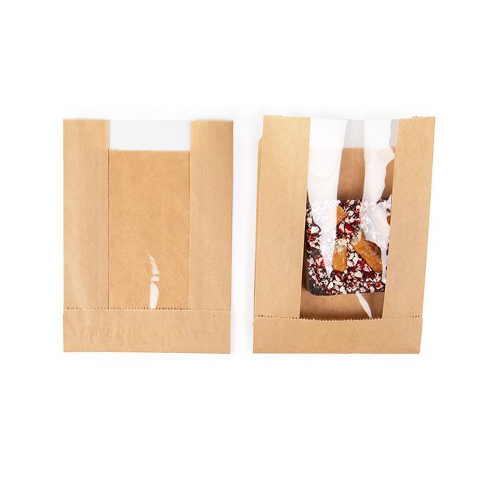 Kraft Bags 11x2,9x15,2 cm With Side Gussed (100 pieces) [KBB7]