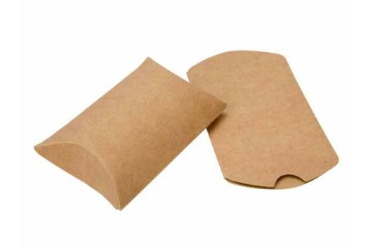 Pillow Packs Kraft 5.1x1.9x7.6cm (25 pieces) [KPB75]