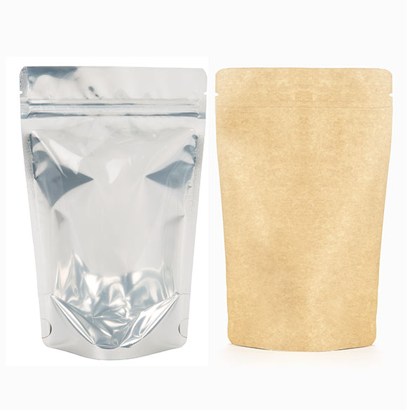Stand Up Pouches Transparent/Kraft 13x7x20.5cm | 113 grams (100 pieces) [ZBGK3]