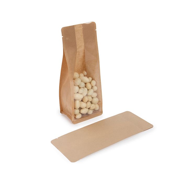 Block bottom Bags Kraft 8.9x7x22.9 cm (100 pieces) [BB2K]