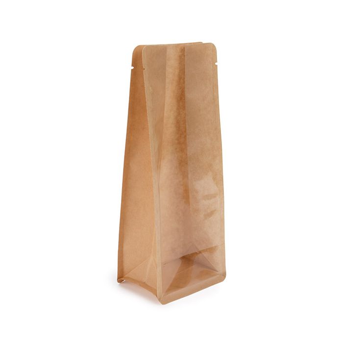 Block bottom Bags Kraft 8.9x7x22.9 cm (100 pieces) [BB2K]