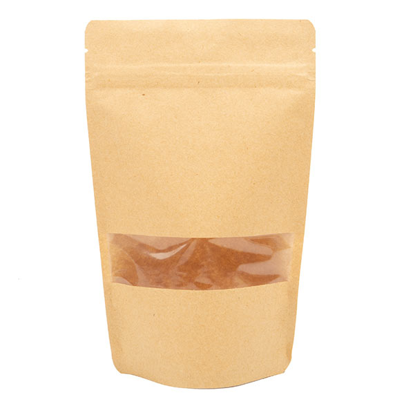 Stand Up Pouches Kraft 13x8x20.5cm | 113 grams (100 pieces) [ZBGW3K]