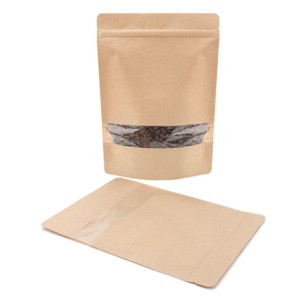 Stand Up Pouches Kraft 21x9x29cm | 510 grams (100 pieces) [ZBGW5K]