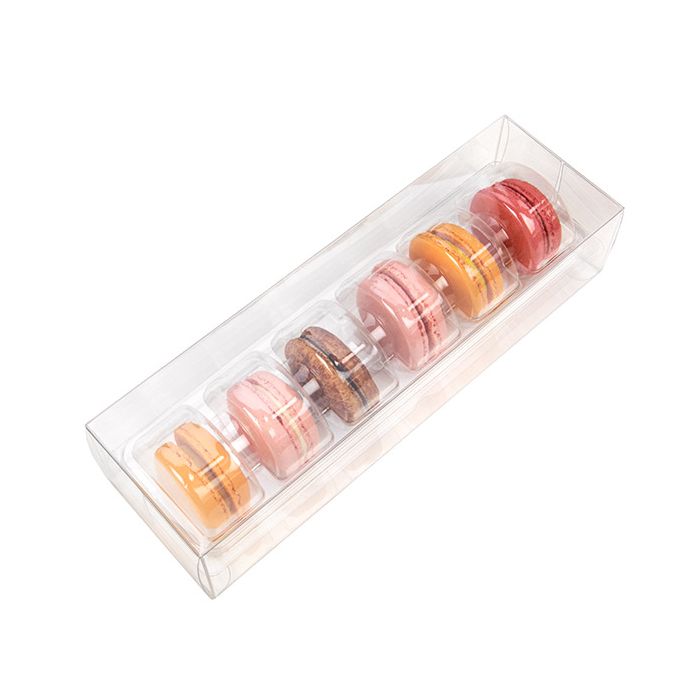 French Macaron Box Set for 6 pieces 7x5.1x22.5 cm (25 pieces) [MBS7]