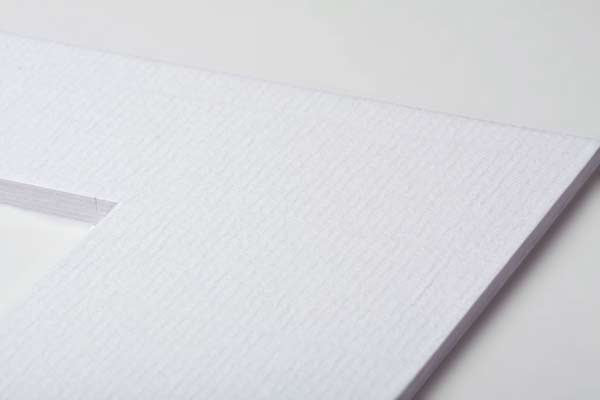 Mount Board Double thick White/White Core 19.4x29.5cm Window - Outer size 30.5x40.6cm (10 pieces) [MT20005]