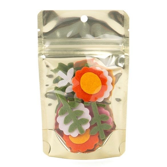 Stand Up Pouches Transparent/Matt Gold 7.9x5.1x13cm | 28 grams (100 pieces) [ZBGMG1]