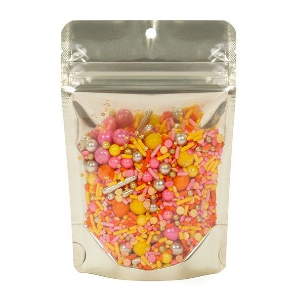 Stand Up Pouches Transparent/Matt Gold 10.2x6x15.2cm | 57 grams (100 pieces) [ZBGMG2]