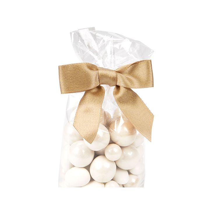 Bows Pre-tied Metallic Taupe 8,9 cm (25 pieces) [MBOWT]