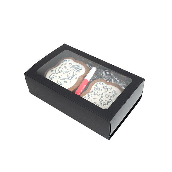 Black Two Piece Paper Boxes 21x12,7x5,7cm (25 pcs) [MBS10B]