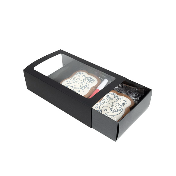 Black Two Piece Paper Boxes 21x12,7x5,7cm (25 pcs) [MBS10B]