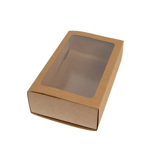 Kraft Two Piece Paper Boxes 21x12,7x5,7cm (25 pcs) [MBS10K]