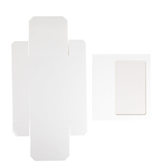 White Two Piece Paper Boxes 21x12,7x5,7cm (25 pcs) [MBS10W]