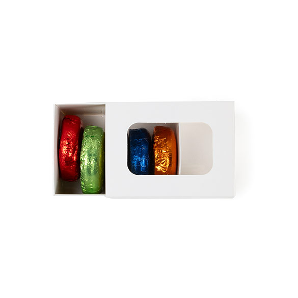 White Two Piece Paper Boxes 9,5x6,4x5,7cm (25 pcs) [MBS8W]