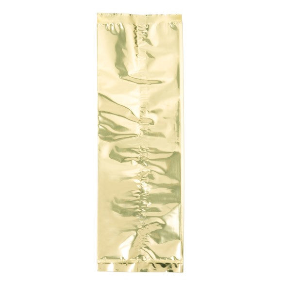 Plastic Bags Gold 10.2x30.5cm Metallised and Sealable (100 pieces) [SMB412G]
