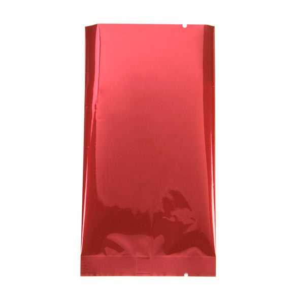 Plastic Bags Red 7.5x14cm Metallised and Sealable (100 pieces) [SVP35HR]