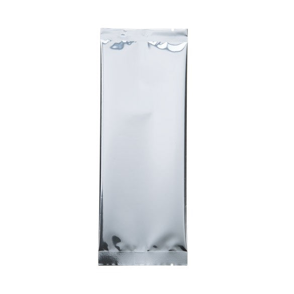 Plastic Bags Silver 7.5x20.3cm Metallised and Sealable (100 pieces) [SVP38S]