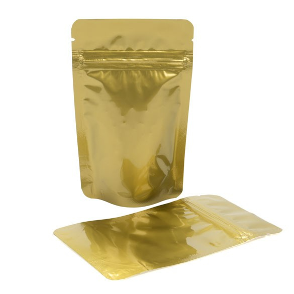 Stand Up Pouches Gold 8x5x13cm | 28 grams (100 pieces) [ZBGM1G]