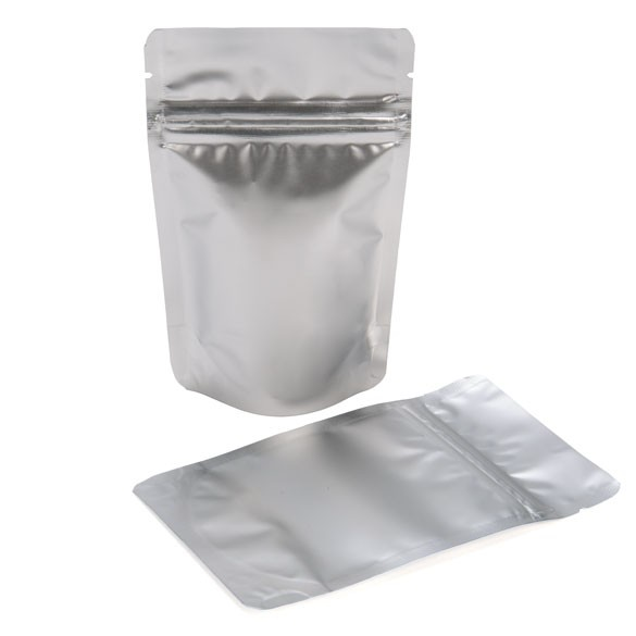 Stand Up Pouches Silver 8x5x13cm | 28 grams (100 pieces) [ZBGM1S]