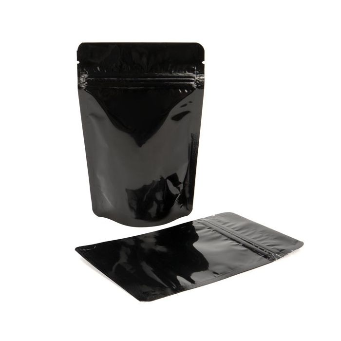 Stand Up Pouches Black 10x6x15cm | 57 grams (100 pieces) [ZBGM2B]