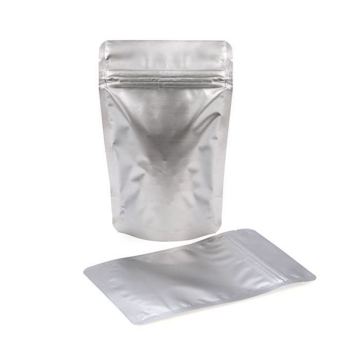 Stand Up Pouches Silver 10x6x15cm | 57 grams (100 pieces) [ZBGM2S]