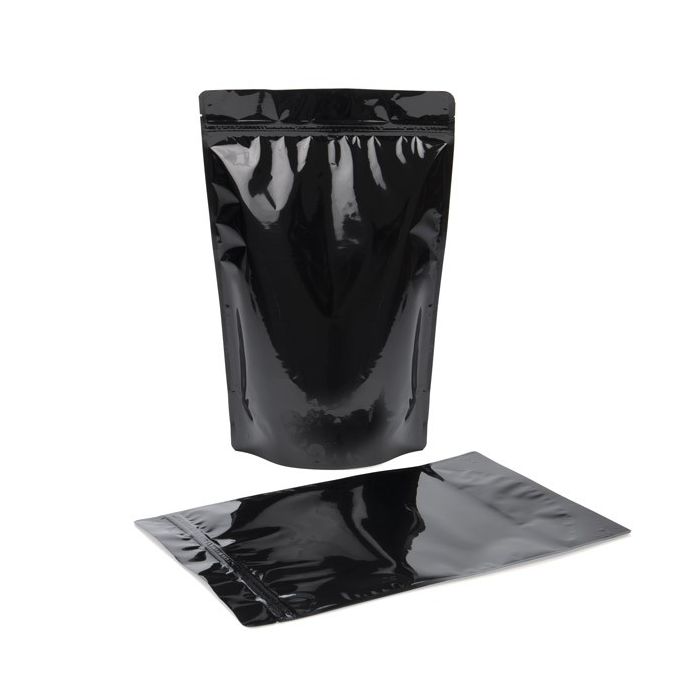 Stand Up Pouches Black 23x12x34.5cm | 907 gram - (100 pieces) [ZBGM6B]