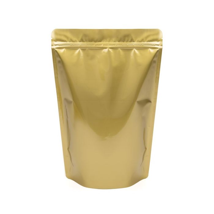 Stand Up Pouches Gold 23x12x34.5cm | 907 grams (100 pieces) [ZBGM6G]