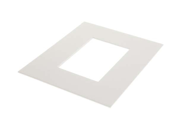 Mount Board Double thick White 20.3x25.4cm with 8.9x14cm Window (25 pieces) [MS31001]
