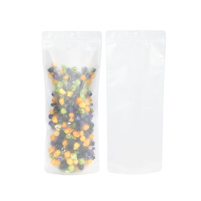 Stand Up Pouches Frost 17,8x6x43,2cm With Hanghole (100 Pieces) [ZBGF3N]