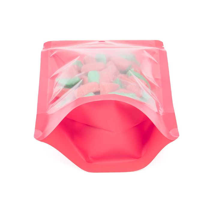 Stand Up Pouch Neon Pink 13x7.9x20.6 cm w/ Hang Hole (100 pieces) [ZBGN3PK]