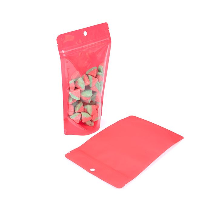 Stand Up Pouch Neon Watermelon 13x7.9x20.6 cm w/ Hang Hole (100 pieces) [ZBGN3W]